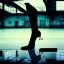 Placeholder: an empty glas with legs and shoes, in a factory, nobody cares about the empty glas, that is why he is so sad :(