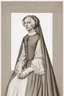 Placeholder: portrait of a renaissance woman in the style of jan van eyck on a white background