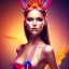 Placeholder: beautiful women with colorful feathers