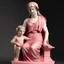 Placeholder: Neoclassicism pink woman and child