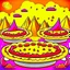 Placeholder: Cartoon illustration for children: volcano pies