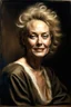 Placeholder: Sharon Stone on set painted by Rembrandt