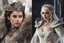 Placeholder: Emilia Clarke in 8k skitch Oil anime artstyle , game of thrones them, white costume, close picture, intricate details, highly detailed, high details, detailed portrait, masterpiece,ultra detailed, ultra quality