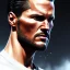 Placeholder: "MIddle aged white human male, with piercing eyes, with slick back hair, full-scale head and shoulders portrait, 8k resolution concept art portrait by Greg Rutkowski, Artgerm, WLOP, Tom Brady dynamic lighting hyperdetailed intricately detailed Splash art trending on Artstation triadic colors Unreal Engine 5 volumetric lighting Splash art fantasy"