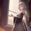 Placeholder: Clear focus, High resolution, [1girl], [solo], {cute art style},{in bedroom},{{{ultra detailed}}},{{masterpiece}}, {{ultra detailed}}, {ultra quality}, {dramatic shadows}, {cinematic lighting}, intricate expression,(wearing a off-shoulder maid outfit),({{{Close up of eye}}},(Medium length brown hair, kinda purple, fluffy, hair between eyes)