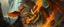 Placeholder: phoenix octopus bird witch god bear dragon waterfall looks beyond really powerful slapping a bird in the face with fire, fantasy illustration, in the style of Rembrandt