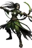 Placeholder: female Shadar-Kai wielding a Whip a whip made out of black thorns