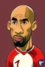 Placeholder: Thierry Henry French soccer player ,cartoon 2d