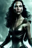 Placeholder: gasl gadot as evil queen in black leather gown, angry, stern look, volumetric lighting, particales,highly detailed,cinematic, deep colours,8