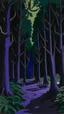 Placeholder: A dark purple forest with portals and noxious beetles painted by Pablo Picasso