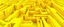 Placeholder: Abstract folded paper effect. Bright colorful yellow background. Maze made of paper. 3d rendering