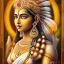 Placeholder: Beautiful painting of Indian goddess , face and shoulders