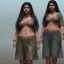 Placeholder: wonderful fat brazilian woman, wearing indian clothes, long black hair, 4k, many details, very realistic, fog particles,