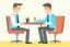 Placeholder: Job interview animation style