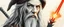 Placeholder: gandalf as woman , airbrush and pen outline