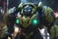 Placeholder: orisa in 8k anime cgi artstyle, venom them, neon effect, close picture, rain, apocalypse, intricate details, highly detailed, high details, detailed portrait, masterpiece,ultra detailed, ultra quality