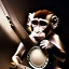 Placeholder: monkey playing a banjo