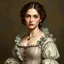 Placeholder: a beautiful noble woman, 17th century, young, pretty, dress, digital art