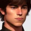 Placeholder: young Matthew Lawrence's highly detailed flawless unmarked unblemished beautiful face, meticulously detailed multi-hued sable chestnut burnt umber hair; digital painting, artstation, smooth, sharp focus, colorful illustration, art by Lisa Frank, artgerm, Greg Rutkowski, Alphonse Mucha and William-Adolphe Bouguereau, Unreal Engine 5