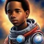 Placeholder: African American boy space explorer