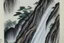 Placeholder: Waterfall, chinese ink painting