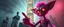 Placeholder: haze volume light rays, depth of field, awake in a dream eraser head psychedelic neon coy cyberpunk fluffy gremlin pointing thumbs up brilliant detailed full figure portrait disco glittery fluffy slender man anime in the style of Escher and Giger in front of dented marble tower of transparent glass statues