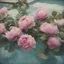 Placeholder: peonies in a swimming pool, autochrome