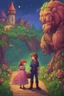 Placeholder: The beast and the princess, stardew, valley style