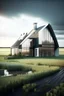 Placeholder: Modern farm house
