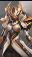 Placeholder: A close picture to Mix between Ramattra nemesis form and Genji in overwatch art style