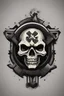 Placeholder: An 8 but style skull and cross bones logo