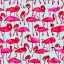 Placeholder: giftwrap pattern with watercolor of flamingos, children's book illustration, white parchment paper, wrapping paper, white background