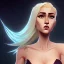 Placeholder: A beautiful portrait of a galactic woman blonde hair