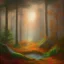 Placeholder:  pastel colors, future art , red, orange, white,brown,son, earth, wod, trees, flowers, forest