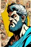 Placeholder: sophocles portrait in comics style