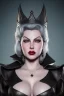 Placeholder: Lana Turner as evil queen in black leather, leather, busty, cleavage, angry, stern look. character design by cory loftis, fenghua zhong, ryohei hase, ismail inceoglu and ruan jia. unreal engine 5, artistic lighting, highly detailed, photorealistic, fantasy