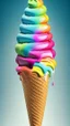 Placeholder: Rainbow Ice cream cone