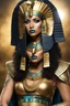 Placeholder: full body Cleopatra, pharaoh makeup, full body shot, written by Orcinus Orca, Ultra detail face