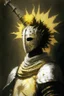 Placeholder: A portrait of Solaire, from Dark Souls Saga, with his elm on