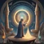 Placeholder: full_body:: Young mage with ornate grimoire and swirling mana:: Ancient stone temple with engraved runes:: by artist "Leonora Carrington", by artist "Tarsila do Amaral":: Cinematic lighting with shadows emphasizing the character's determination:: eye_level perspective::