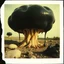 Placeholder: Photography polaroid close-up of a random landscape with massive odd Yves Tanguy incomprehensible style Surrealism, glossy, organic, creepy tumor mass growing, strong texture, fiotti di liquido nero, horror, panic, obsessive, hypnotic