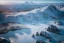 Placeholder: Extreme long shot, Birds Eye view, Antartic skyline, smooth, god rays, unreal engine 5, ray tracing, RTX, lumen lighting, ultra detail, volumetric lighting