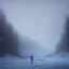 Placeholder: lost, feeling, winter landscape, ice field, crystals, surreal, dreamlike, foggy