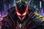 Placeholder: Spawn in 8k solo leveling shadow drawing style, close picture, rain, neon lights, intricate details, highly detailed, high details, detailed portrait, masterpiece,ultra detailed, ultra quality