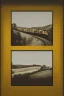 Placeholder: platinum outline of a train on gold paper, high contrast, beautiful countryside landscape, detailed full-color, nature, HD photography, Franz Von Holzhausen