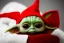 Placeholder: baby yoda wearing a red christmas hat & sunglasses