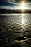 Placeholder: The Shimmering Flats, once a great and bountiful lake, now lay barren and lifeless under the relentless rays of the sun. Its once clear waters had vanished, leaving behind a vast expanse of dry salt pan that shimmered with a blinding intensity. Legends whispered of a time when a powerful water spirit had resided in the lake, guarding its depths and nurturing the life within it. But now, that spirit was gone, and with its passing, so too had gone all the water in the lake.