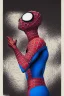 Placeholder: a vibrant ultraclear sideview waist up portrait of spiderman the robot by rene magritte and laurie greasley, etching by gustave dore, colorful flat surreal, ethereal, intricate, sharp focus, illustration, highly detailed, digital painting, concept art, masterpiece