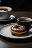 Placeholder: A picture of a vegan donut with a cup of coffee.