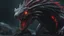 Placeholder: Anthropomorphic lizard with long venomous fangs, gaunt appearance, and red eyes in 8k solo leveling shadow artstyle, machine them, close picture, rain, intricate details, highly detailed, high details, detailed portrait, masterpiece,ultra detailed, ultra quality